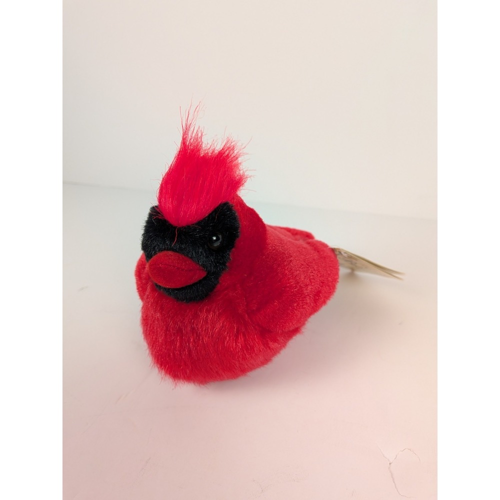 Vtg Wild Republic Audubon Birds Plush Red Northern Cardinal Series 1